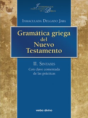 cover image of Gramática griega del Nuevo Testamento